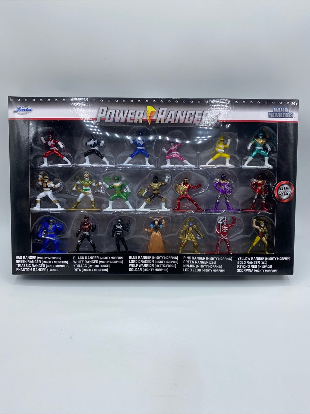Jada Power Rangers Nano Metalfigs Die-Cast Figure Collection 20-Pack New Sealed